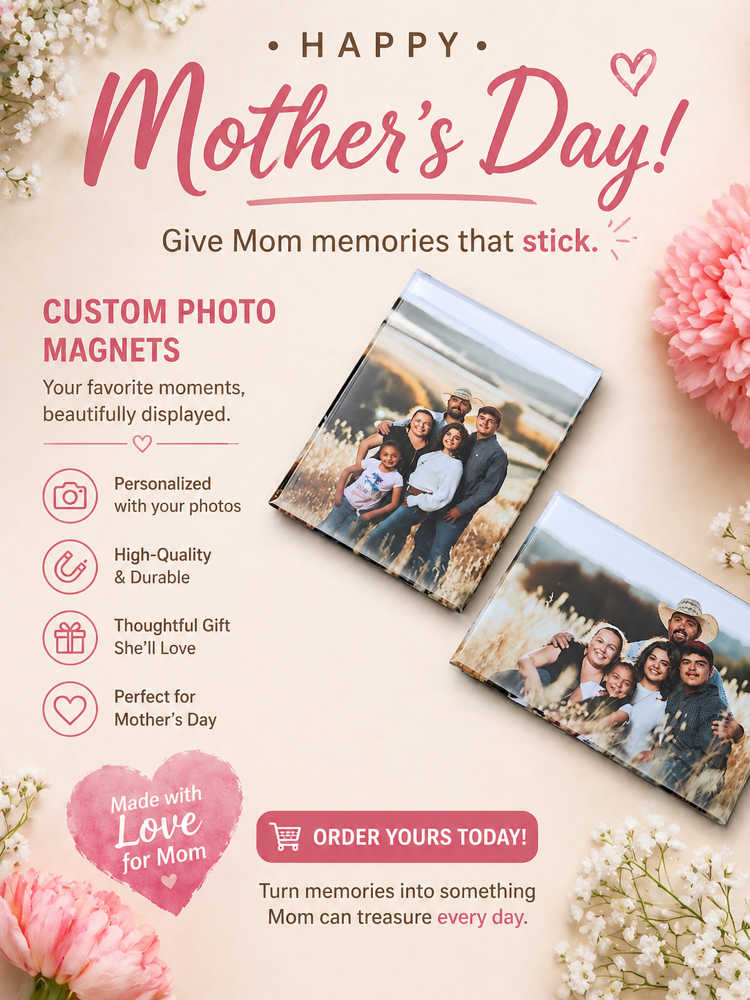 Mother's Day Custom Magnet